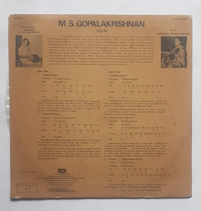 M. S. Gopalakrishnan  - Violin " Carnatic - Instrumental "