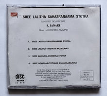 Sree Lalitha Sahasranaama Stotra - S. Janaki " Music : Jayashree Aravind ( Sanskrit Devotional )