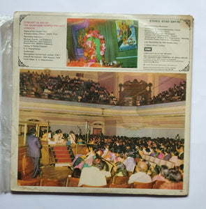 Seerkhazhi S. Govindarajan " Live Westminster Central Hall, London  " LP 1&2 , 33/ RPM, ECSD 3301"