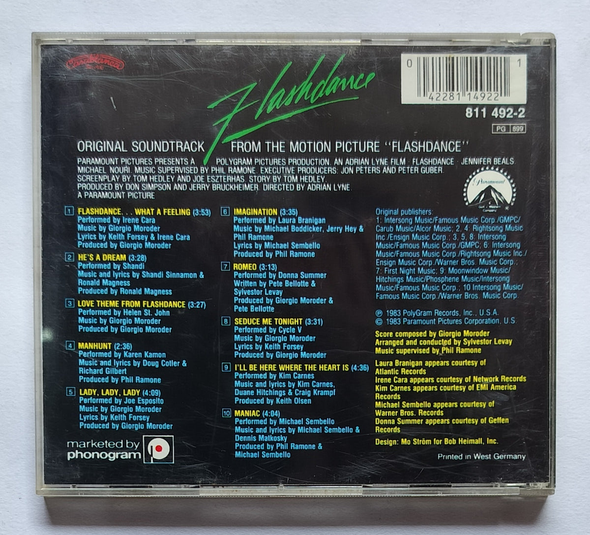 Flashdance " Original Soundtrack From The Motion Picture " – AVDigital