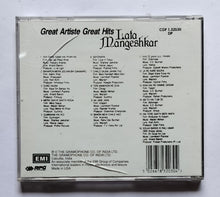 Great Artiste Great Hits Late Mangeshkar