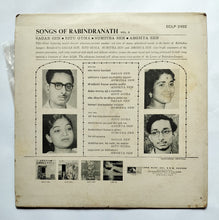Songs Of Rabindranath Vol : 2 ( Sagar Sen , Ritu Guha , Sumitra Sen , Arghya Sen . ) Tagore Songs