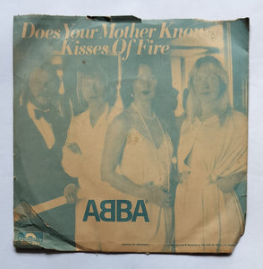 Abba - Does Your Mother Know , Kisses Of Fire . ( EP , 45 RPM )