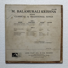 M. Balamurali Krishna - Sings Classical & Traditional Songs