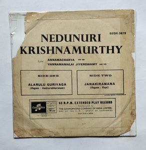 Nedunuri Krishnamurthy - Carnatic Classical (EP 45 RPM)