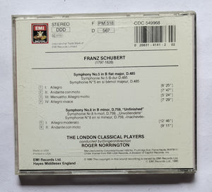 Schubert : The London Classical Players - Roger Norrington "Symphonien 5&8"
