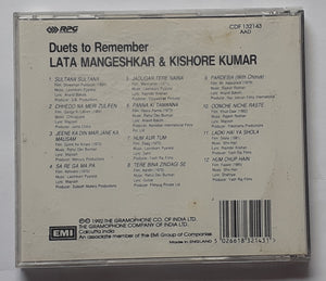 Duets to Remember - Lata Mangeshkar  & Kishore Kumar