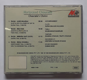 Chaurasia's Choice - Hariprasad Chaurasia " Ragas From  India  Flute "
