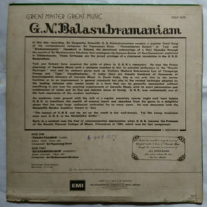 Great Master Great Music : G. B. Balasubramaniam