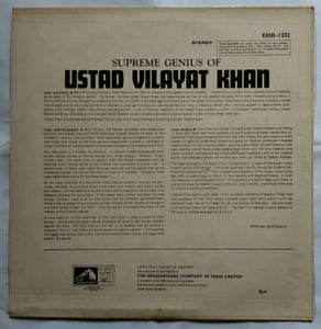 The Supreme Genius Of Ustad Vilayat Khan
