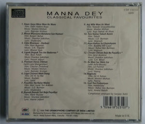 Manna Dey Classical Favourites