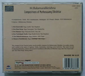 Dr. M. Balamuralikrishna - Compositions of Muthuswamy Dikshidar