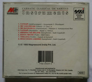Carnatic classical On Various Instruments