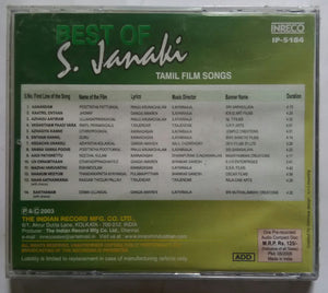 Best Of S. Janaki ( Tamil Film Songs ) Inreco