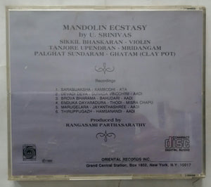 Mandolin Ecstasy By U. Srinivas