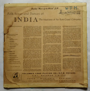 Folk Songs and Dances Of India