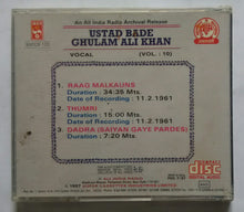 An All India Radio Archival Release ( Ustad Bade Ghulam Ali Khan Vocal - Vol :10 )