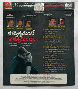 Nuvvekkadunte Nenakkadunta