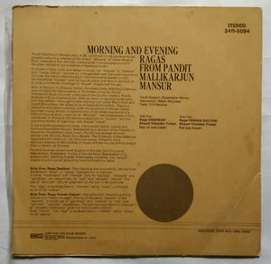 Morning And Evening Ragas From Pandit Mallikarjun Mansur