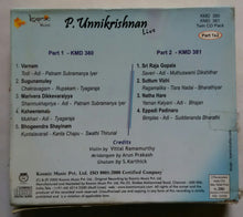 P. Unnikrishnan Live ( Twin Pack 1&2 )