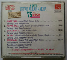 A Gift To Ustad Allah Rakha ( 75 TH Birthday )