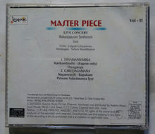 Master Piece ( Live Concert 1982 Maharajapuram Santhanam Vocal - Vol:2 )