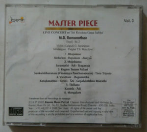 Master Piece ( Live Concert At ' Sri Krishna Gana Sabha ' - 1970 ) M. D. Ramanathan