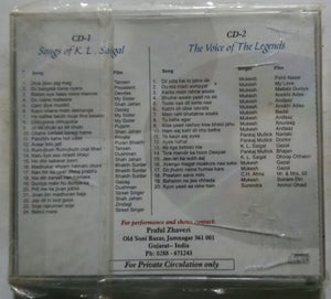 Voices Of The Legends ( K. L. Saigal & Mukesh ) Praful Zhaveri - Disc 1&2