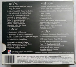 Jeevan - Music Therapy For Nurturing Life, Nidra - Music Therapy For Peaceful Sleep, Tanav - Music Therapy For Relieving Stress, Vishram - Music Therapy For Relaxation.