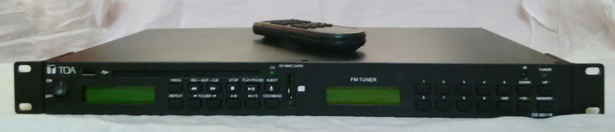 TOA CD 2011R ( CD player, SD - MMC Card, & FM Tuner ) With Remote ...