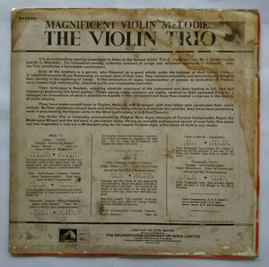 The Violin Trio ( L .Vaidyanathan - Dr. L .Subramaniam - Dr. L . Shankar - With Sangita Kalanidhi Palghat T. S. Mani Iyer