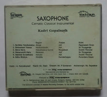 Saxophone Kadri Gopalnath " Carnatic classical Instrumental "
