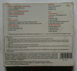 Power Of Nine " Pandit Hariprasad Chaurasia , Pandit Shiva Kumar Sharma , Ustad Zakir Hussain , Ranjit Barot , Prem Joshua , Advaita, A. R. Rahman , Shaan , Shubha Mudgal . "