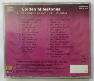 Golden Milestone - Dr. Gangubai ( Gandhari ) Hangal