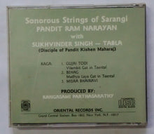 Sonorous Strings Of Sarangi - Pandit Ram Narayan