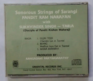 Sonorous Strings Of Sarangi - Pandit Ram Narayan