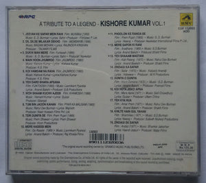 A Tribute To A Legend - Kishore Kumar " Vol :1 "