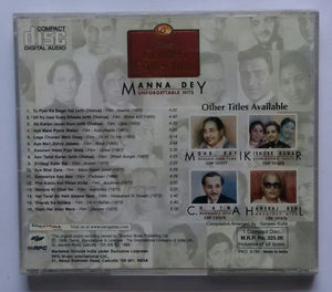 The Golden Collection ' Manna Dey ' Unforgettable Hits