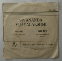 Sivananda Vijayalakshmi - Lalitha Thrisathi ( EP 45 RPM ) SEDE : 3637
