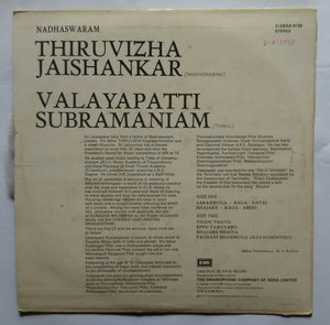 Jaishankar & Valayapatti " Nadhaswaram & Thavil "