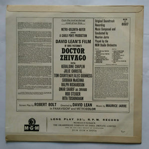 Doctor Zhivago " The Original Sound Track Album " Music Composed And Conduucted By Maurice Jarre