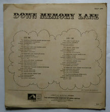 Down Memory Lane " Bengali Modern songs "