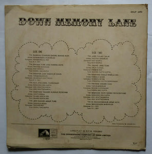 Down Memory Lane " Bengali Modern songs "