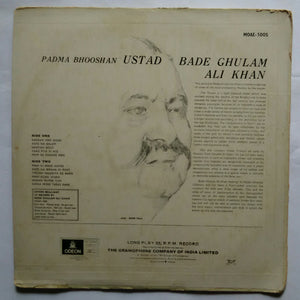 Padma Bhooshan Ustad Bade Ghulam Ali Khan " Featuring Aaye ne balam And Ten Others Enchanting Thumrees "