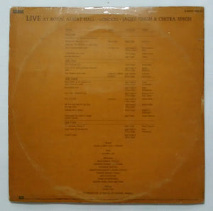 Live At Royal Albert Hall London Jagjit Singh & Chitra Singh " LP 1&2 "