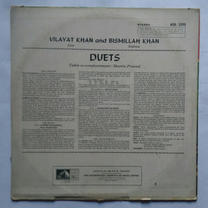 Music From India Series 1 " Vilayat Khan ( Sitar ) & Bismillah Khan ( Shehnai )  Duets "  Tabla accompaniment : Shantaprasad