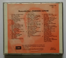 Memorable Hits Mahendra Kapoor