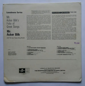 Mr. Acker Bilk's - Folio Of Great Songs