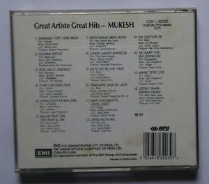 Great Artiste Great Hits - Mukesh