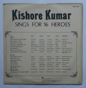 Kishore Kumar Sings For 16 Heroes " Hindi Film Hits Songs "